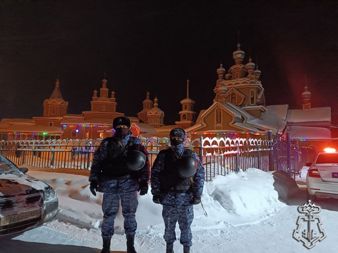 В Республике Коми росгвардейцы обеспечили безопасность в период празднования Рождества Христова 
